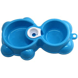 Fountain Bear Double Bowl For Cats & Dogs