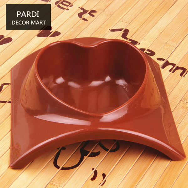 Colorful heart shape Dog Water Bowl